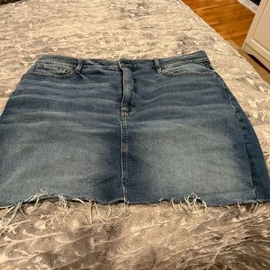 Denim mini skirt
